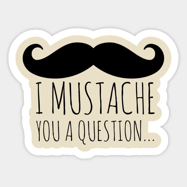 Mustache Sticker by JasonLloyd